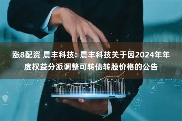 涨8配资 晨丰科技: 晨丰科技关于因2024年年度权益分派调整可转债转股价格的公告