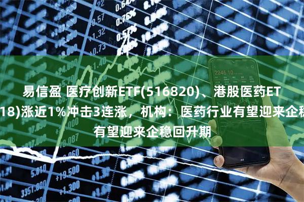 易信盈 医疗创新ETF(516820)、港股医药ETF(159718)涨近1%冲击3连涨，机构：医药行业有望迎来企稳回升期