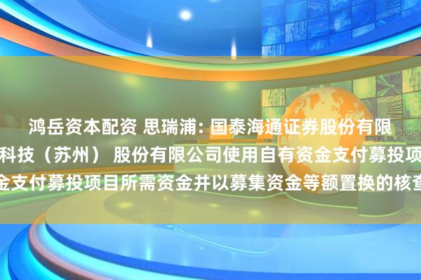 鸿岳资本配资 思瑞浦: 国泰海通证券股份有限公司关于思瑞浦微电子科技（苏州） 股份有限公司使用自有资金支付募投项目所需资金并以募集资金等额置换的核查意见内容摘要